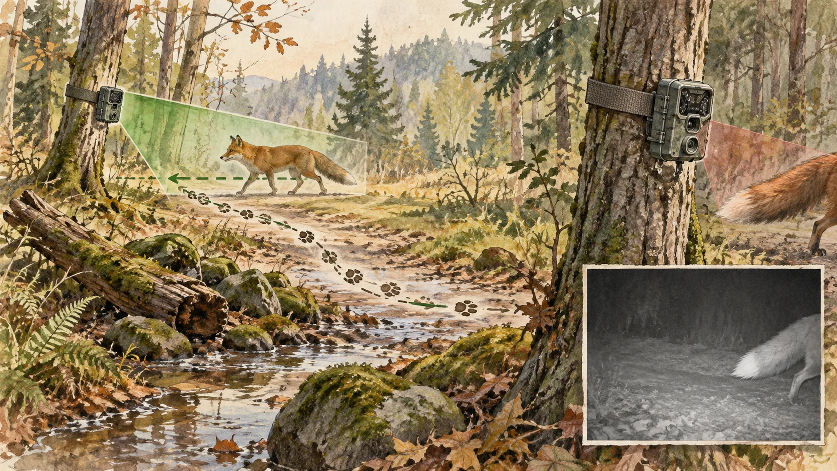 Gezeichnete Feldjournal-Illustration zum Artikel probleme – loest-zu-spaet-aus.