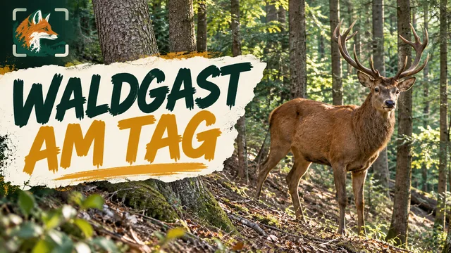 Vorschaubild: Rothirsch im Wald – Wildkamera-Clip 07