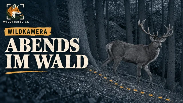 Vorschaubild: Rothirsch im Wald – Wildkamera-Clip 02